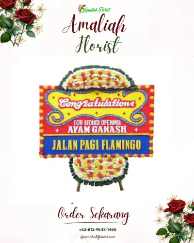 Bunga Papan Congratulation di Limau Manis